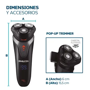 AFEITADORA ELECTRICA PHILCO AE5305PP - Imagen 6