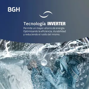 Lavarropas BGH Inverter Carga Frontal 6kg BWFI06W24AR - Imagen 3