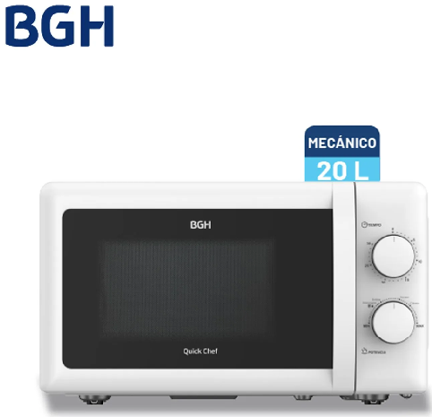 Microondas BGH Quick Chef 20 litros B120M20