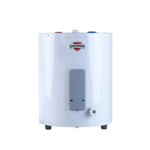 Termotanque Eléctrico Sherman 55 Lts Carga Superior Pie Blanco