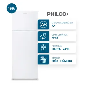 Heladera Con Freezer Philco Cíclica PHCT225B 199Lts Blanco