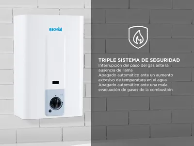 Calefón Tiro Natural Escorial CE-14LBL 14Lts - Imagen 4