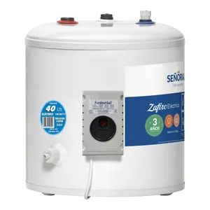 Termotanque Eléctrico Señorial 40 Lts Carga Superior Pie/Colgar Blanco