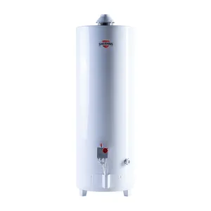 Termotanque a Gas Sherman 120 Lts Carga Superior Pie Blanco