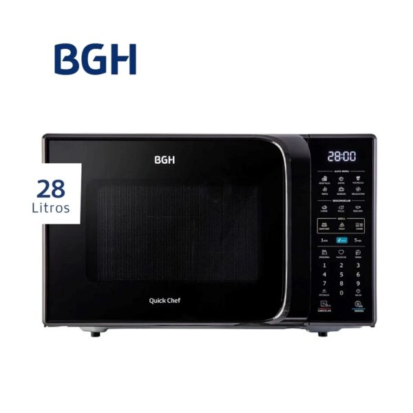 Microondas BGH Eco Negro Digital 28 Litros B228DN20I