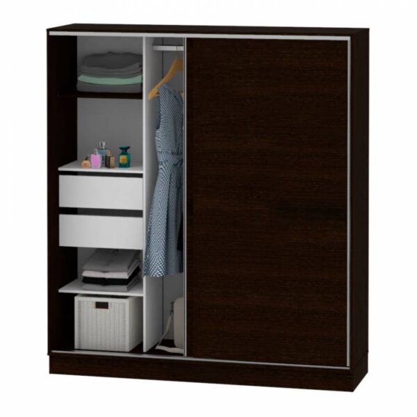 Placard Corredizo Dielfe 1.74 2 Puertas PLO180 Wengue