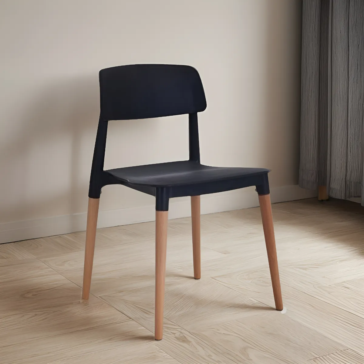 Silla Unican Milan Base Madera Color Negro - Imagen 3