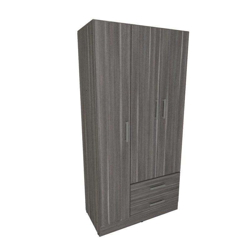 Placard Orlandi Bahía 90cm 3 Puertas 2 Cajones Linosa 3536