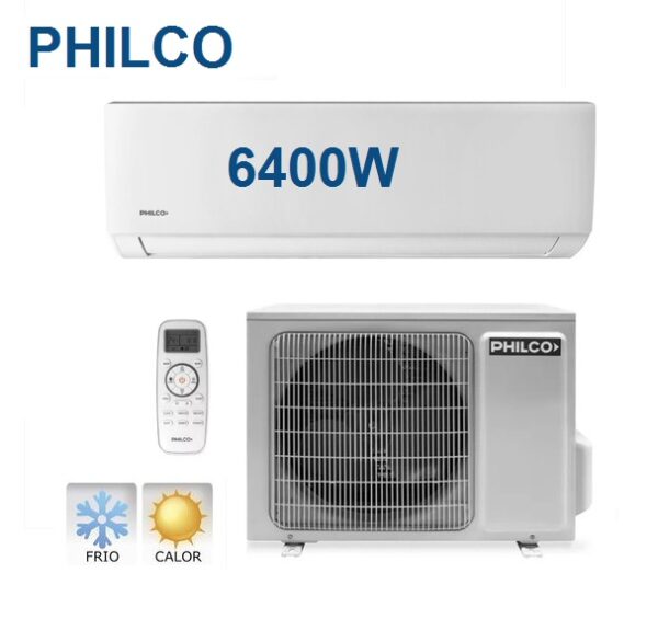 AIRE ACONDICIONADO SPLIT PHILCO 6300W FRIO/CALOR