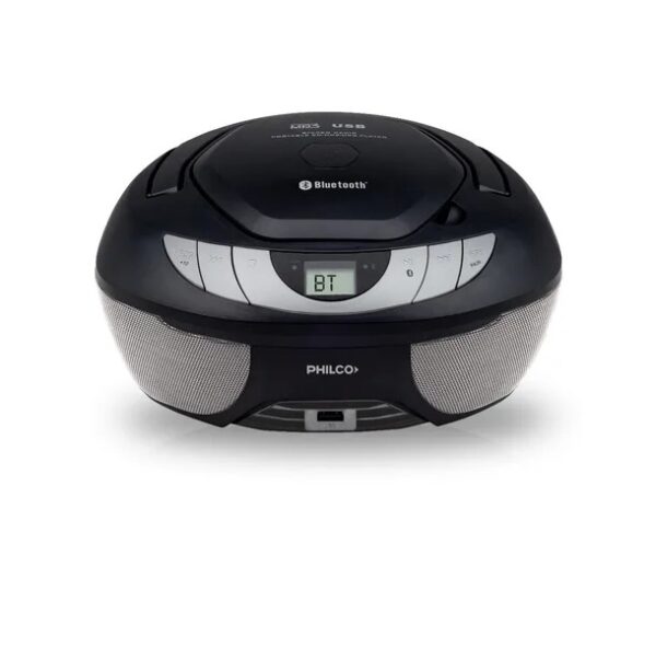Radiograbador Philco Arp2900bt Cd Mp3 Usb Auxiliar Bluetooth Color Negro