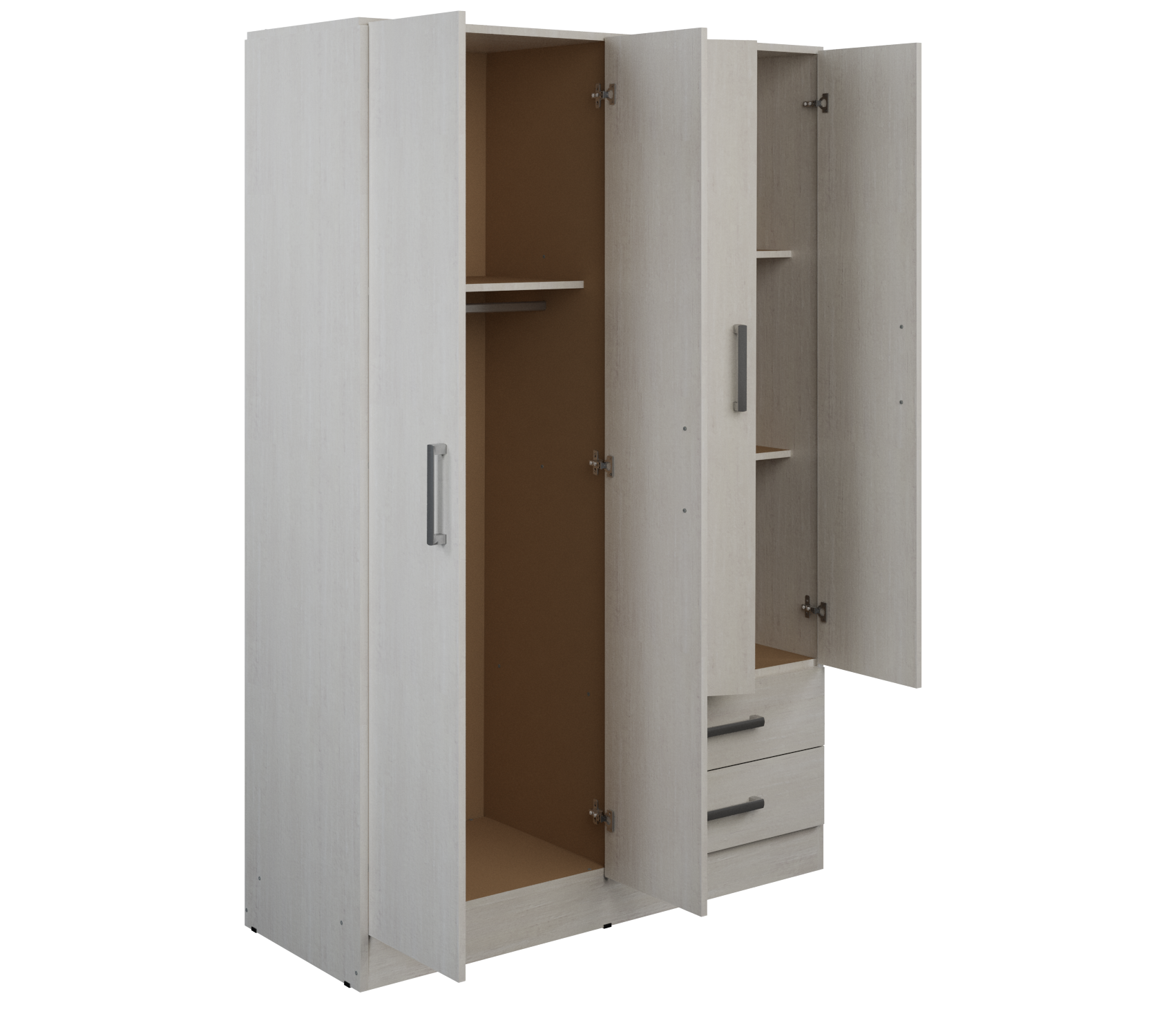 Placard Orlandi Bahía 120cm 4 Puertas 2 Cajones Venecia 3525 - Imagen 3