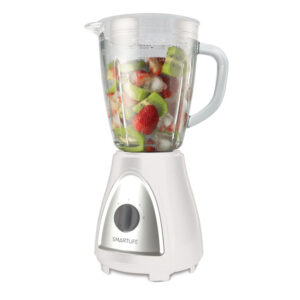 Licuadora Smartlife 1,5 litros Jarra Vidrio 400W SL-BL1008PN Blanca