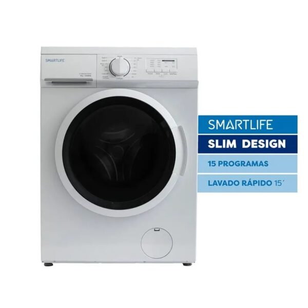 Lavarropas Automático Carga Frontal Smartlife 6kg Slim Design