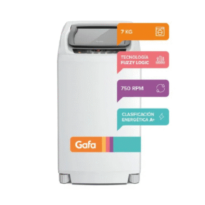 Lavarropas Carga Superior Gafa FuzzyFit 7kg Blanco