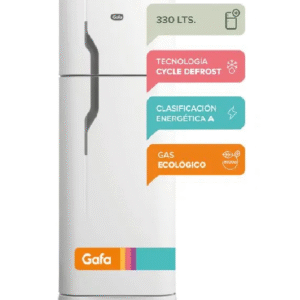 Heladera con freezer Gafa HGF368AFB Blanca 330lts