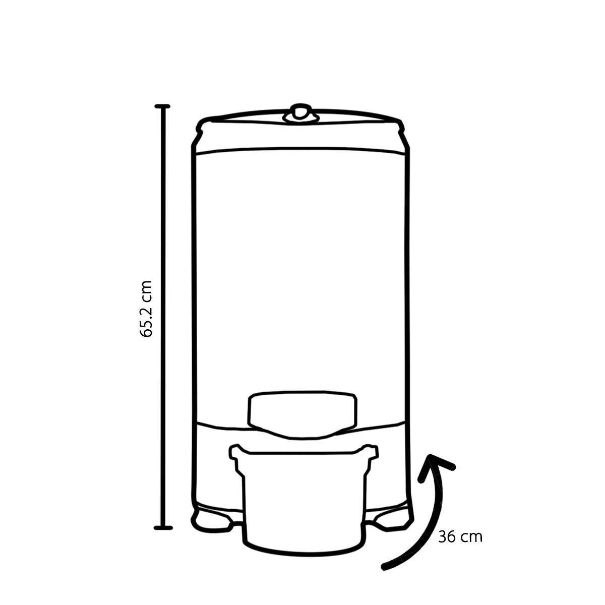 Secarropas Centrífugo kohinoor C-755 Visión 5,5Kg. Poliprop. Blanco - Imagen 7