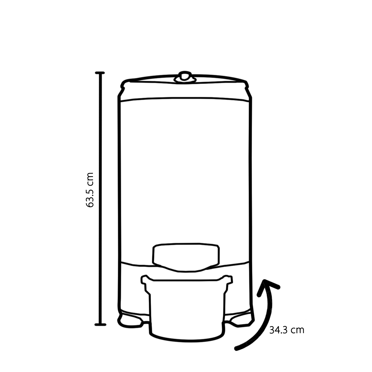 Secarropas Centrífugo Kohinoor B-655 5,5 Kg. Chapa Blanca - Imagen 6