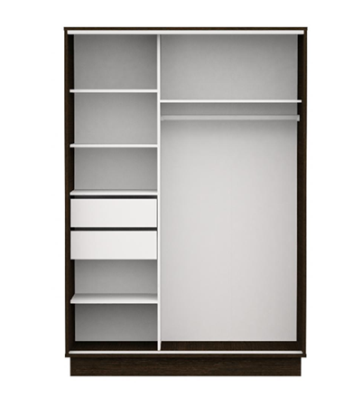 Placard Corredizo Dielfe 1.35 2 Puertas PE135 Wengue - Imagen 3