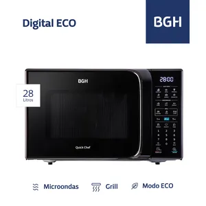 Microondas BGH Digital Eco B228DN20 28Lts Negro - Imagen 2