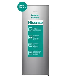 Freezer Vertical Hisense 166LTRS RS-20DCS Plata