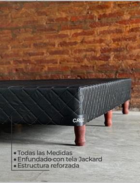 Base Sommier Cruz 1 Plaza 80 190 cm - Imagen 3