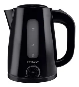 Pava eléctrica Philco PE1821 1.7 lt Con corte Negra