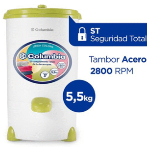 Secarropas Columbia Por Centrífugo HTS5504 5,5 kg Verde Oliva