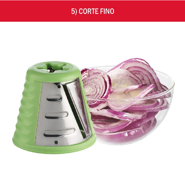 Multirallador Moulinex Fresh Express Rojo, 5 Funciones - Imagen 8