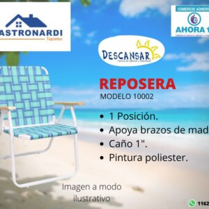 Sillón playero plegable 1 posición Descansar 10002
