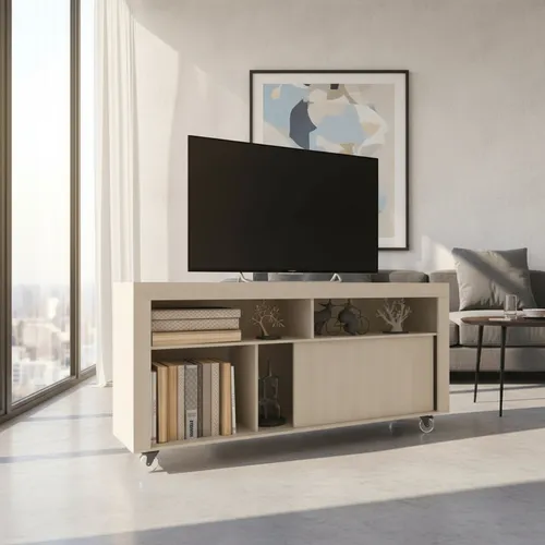 Rack para Tv 65" boston Delos Fineline Crema DL862FC - Imagen 2