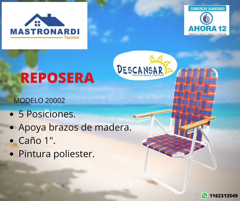 Sillón/Reposera plegable 5 posiciones Descansar 20002 - Imagen 3