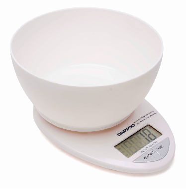 Balanza de Cocina Digital Daewoo KS7150B con Bowl 3kg Blanca - Imagen 2
