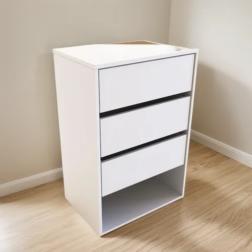 Chifonier 3 Cajones Delos Blanco DLD09BR - Imagen 2