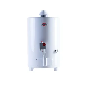 Termotanque a Gas Sherman 50 Lts Carga Superior Pie Blanco
