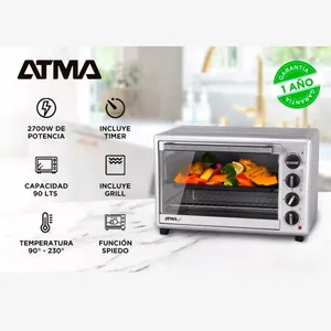 Horno Eléctrico Atma 90L HG9022P Gris Plata - Imagen 4