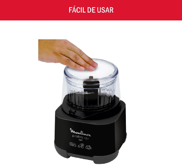 Picadora Moulinex 123 Negra - Imagen 3