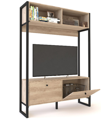 Modular para Tv 50" steel Delos Roble Nebraska Natural DSTO6RNN