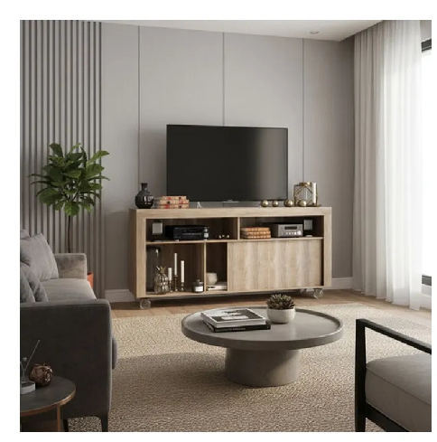 Rack para Tv 65" boston Delos Roble Nebraska Gris DL862RNG - Imagen 2