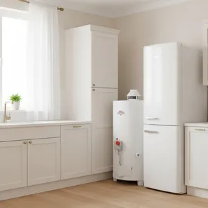 Termotanque a Gas Sherman 50 Lts Carga Superior Pie Blanco - Imagen 3