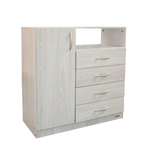 Chifonier 4 Cajones 1 Puerta Platinum 921 Gris Andino