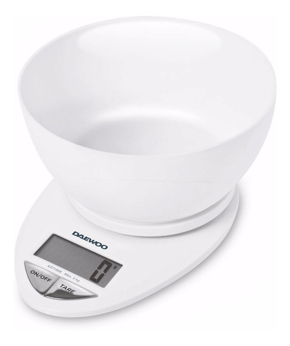 Balanza de Cocina Digital Daewoo KS7150B con Bowl 3kg Blanca