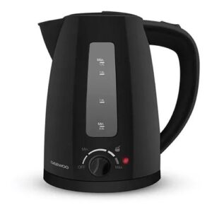 Pava Eléctrica Daewoo WK5422B 1.7L Negra con Control de Temperatura