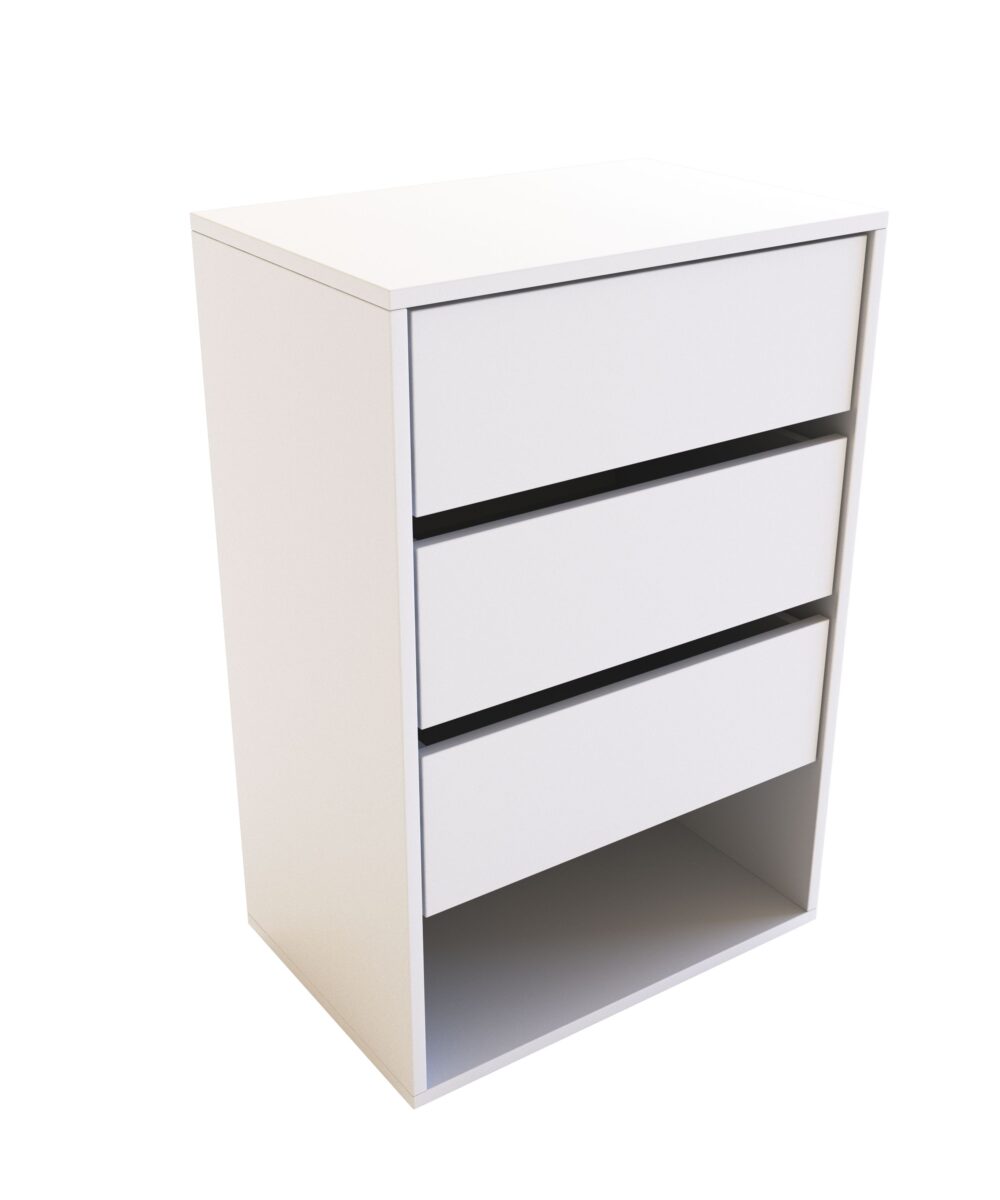 Chifonier 3 Cajones Delos Blanco DLD09BR