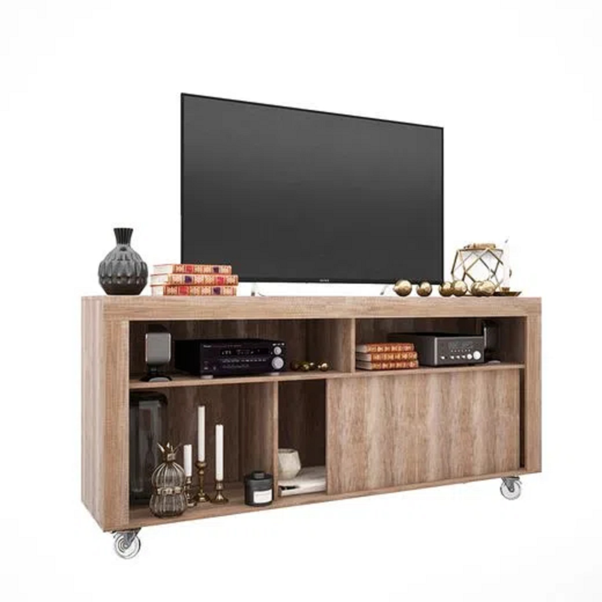 Rack para Tv 65" boston Delos Roble Nebraska Gris DL862RNG