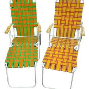 Reposera plegable 5 posiciones con apoyapiés Reposera Descansar 20004