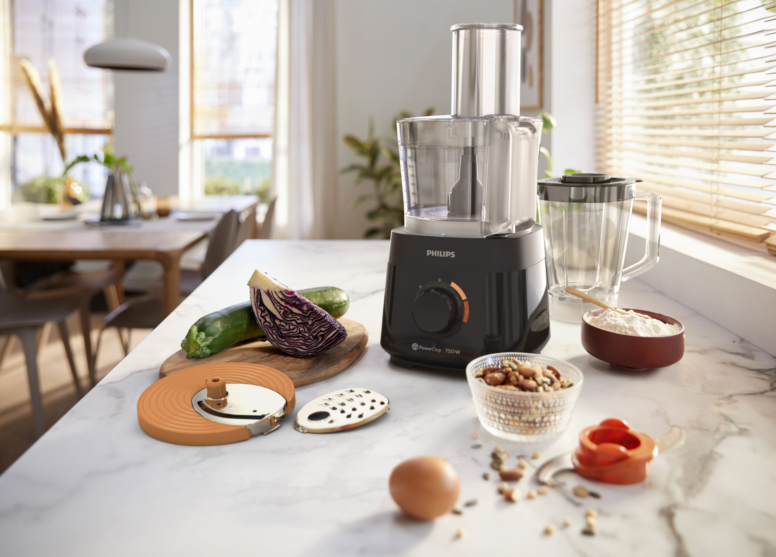 Procesadora de alimento Philips HR7301 750W - Imagen 10