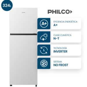 Heladera Philco PHNT324BDI 324 L No Frost Inverter Blanca