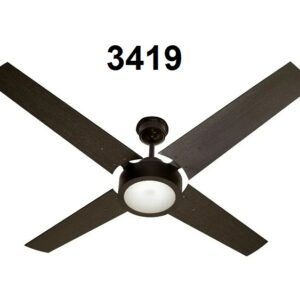 Ventilador de Techo Protalia 3419 de Madera Negro/Cedro luz led