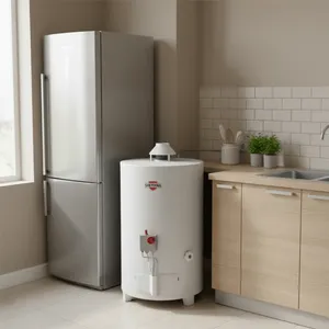 Termotanque a Gas Sherman 50 Lts Carga Superior Pie Blanco - Imagen 2