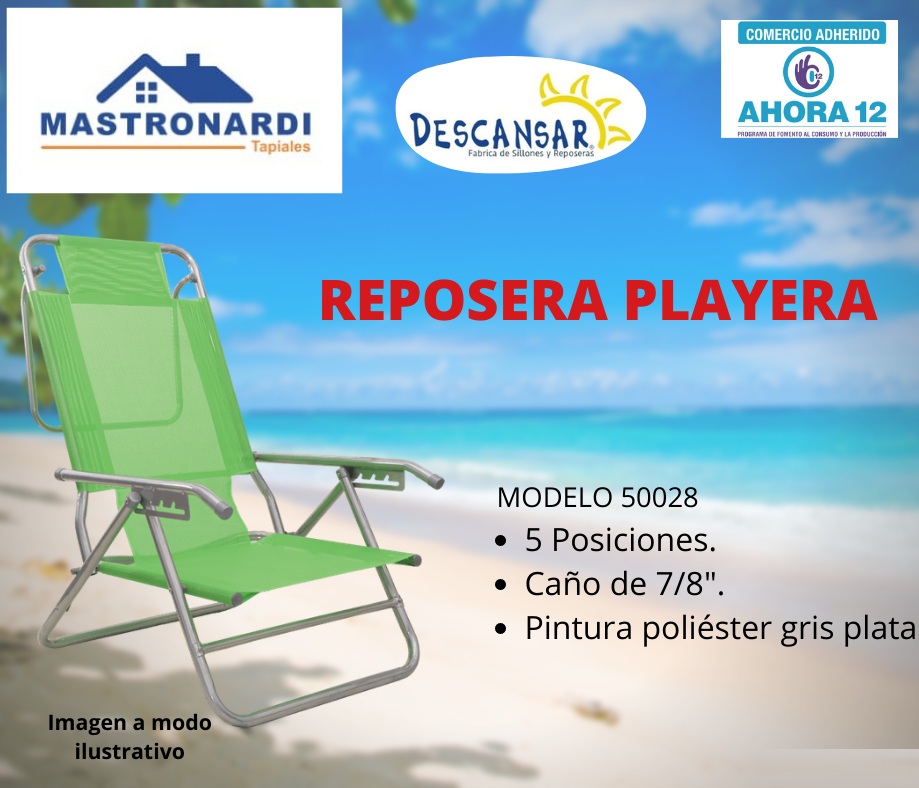 Reposera playera 5 posiciones Descansar 50028 - Imagen 2